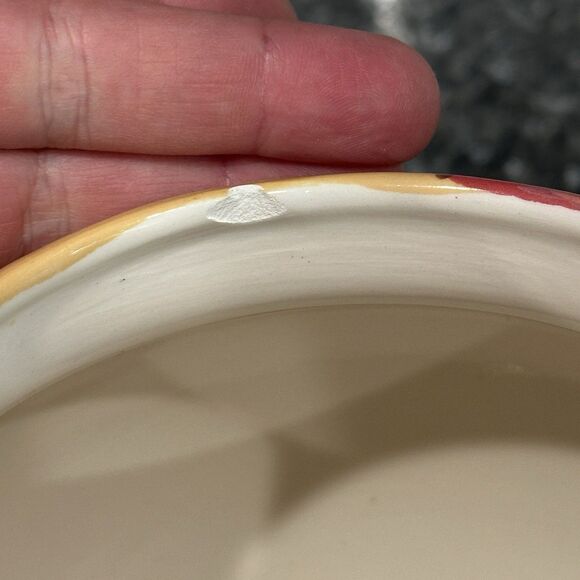 Vtg Droll Designs Ceramic Tea Pot Hand Painted Signed Veggie Tomato Pepper Olive - Picture 11 of 13